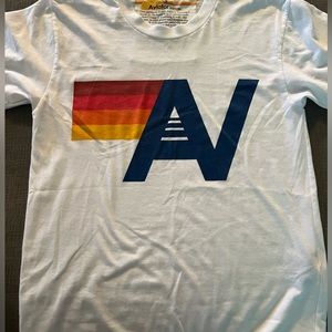 Aviator Nation LOGO tee white size small excellent condition